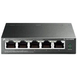 TP-Link TL-SG105PE Switch de 5 puertos Gigabit con 4 puertos PoE+